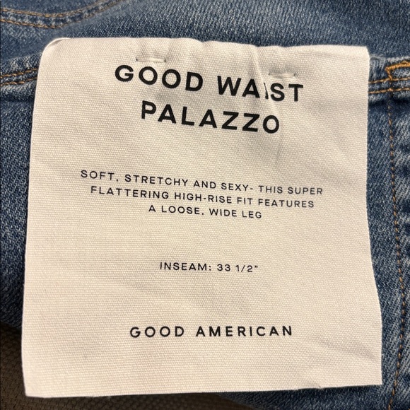Good American Good Waist Palazzo Jeans - Picture 11 of 14